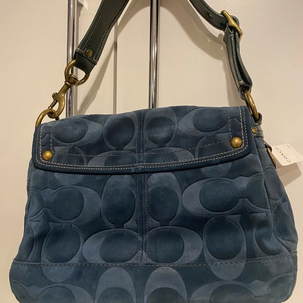Coach 65th Anniversary Suede Leather Bag - Picture 3 of 15